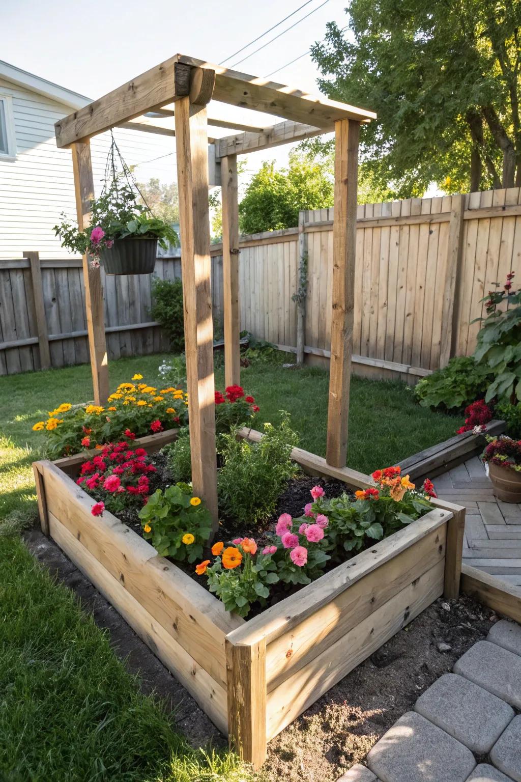 Elevate your blooms with raised flower beds.