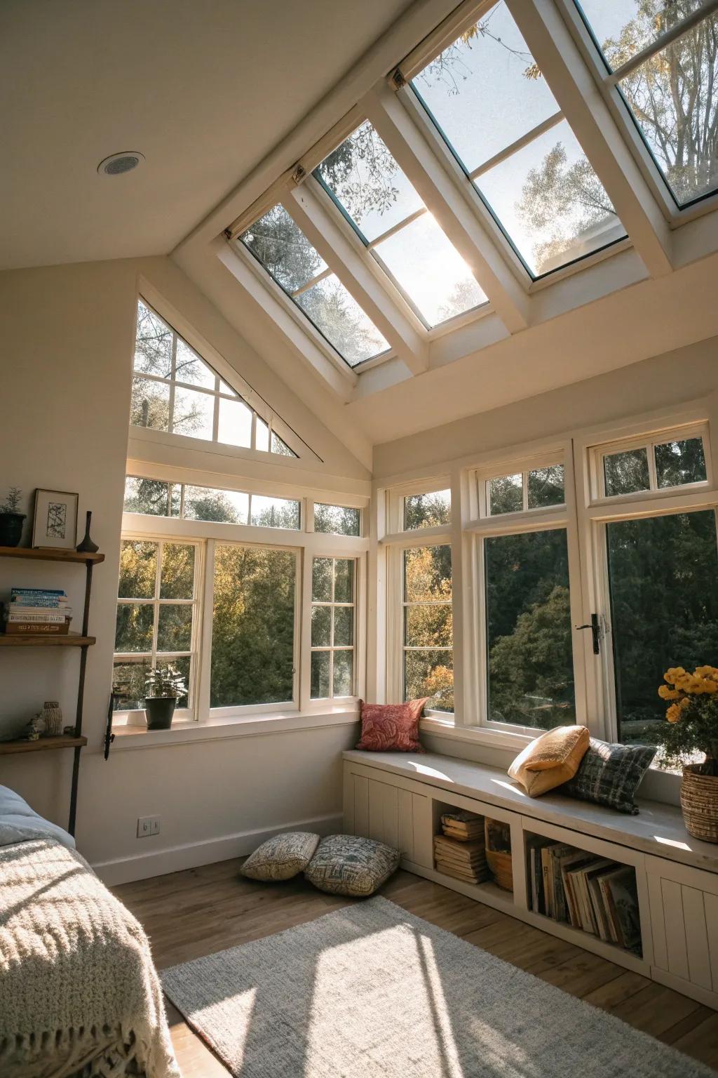 Natural light can make a small space feel open and inviting.