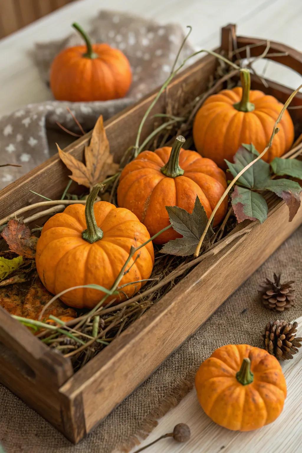 Nature-inspired pumpkins showcase the beauty of autumn.