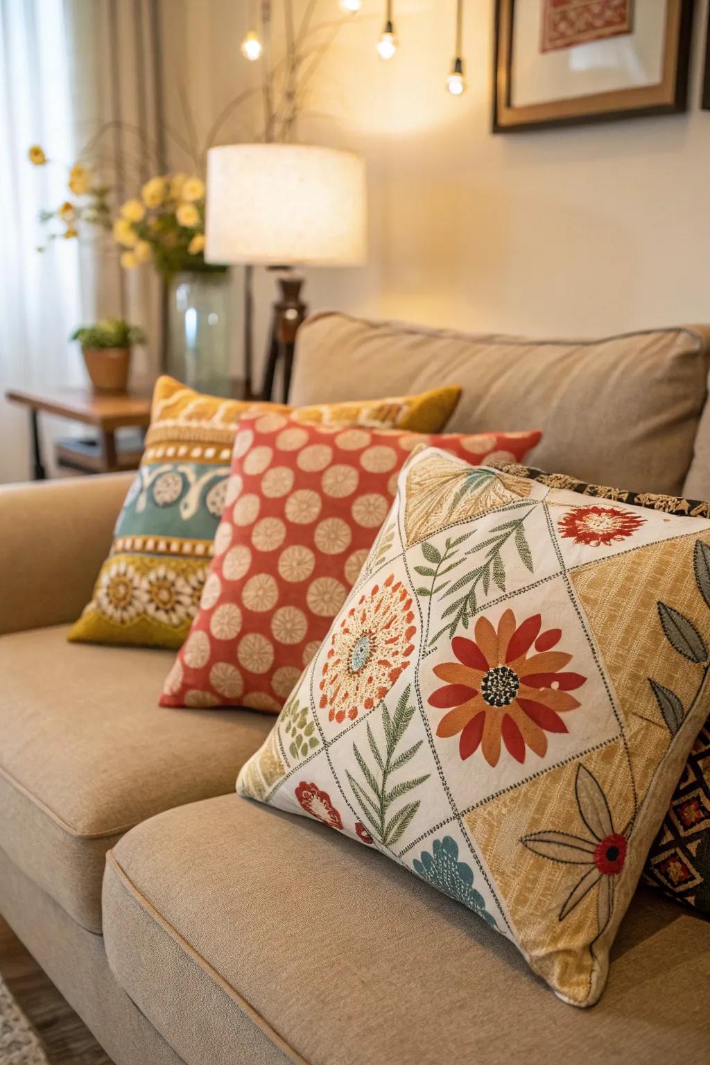 Patterns add a playful and dynamic element to your decor.