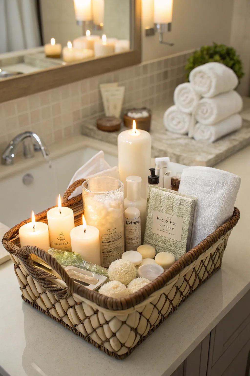 A home spa experience to unwind and relax.
