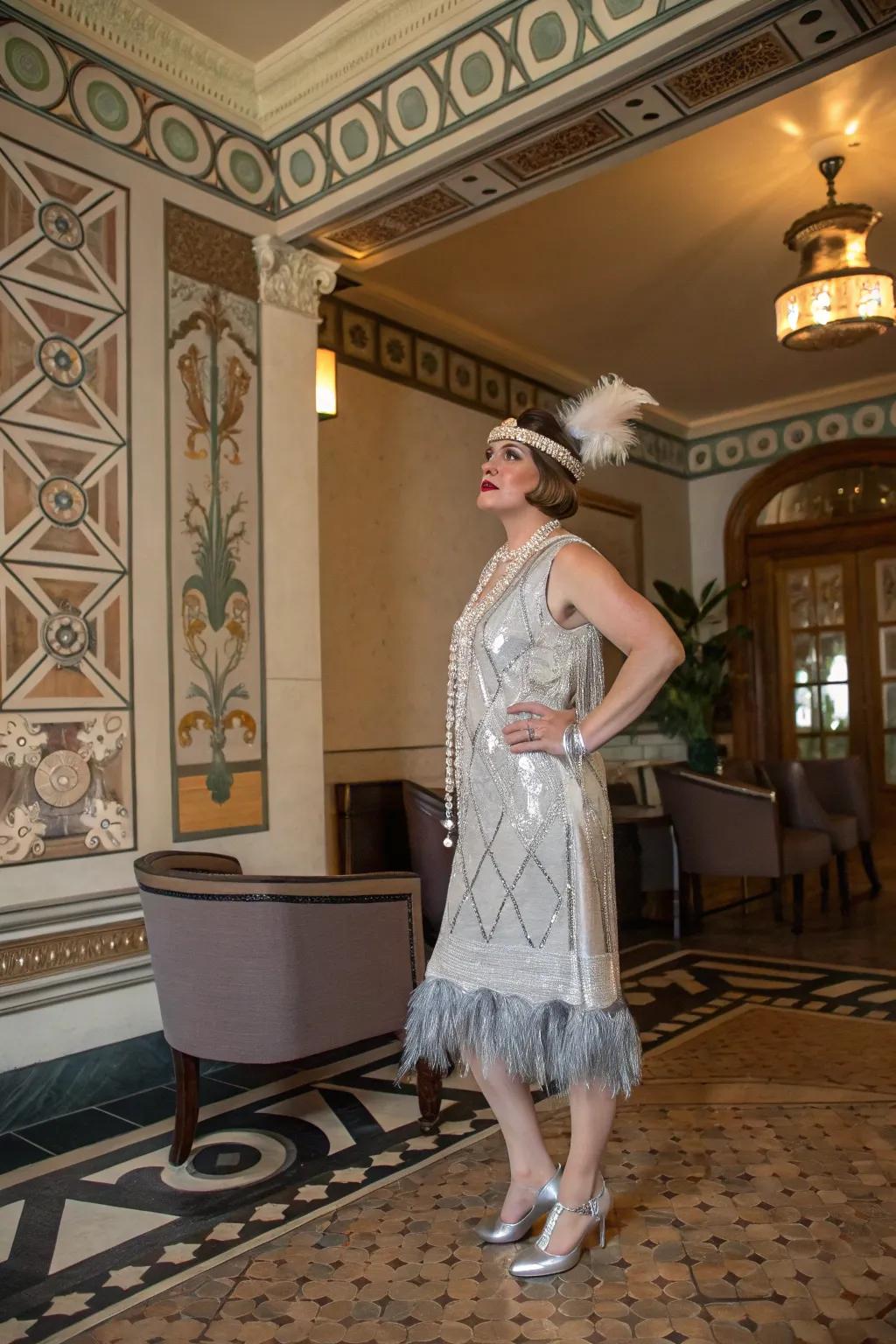 A glamorous nod to the roaring twenties.