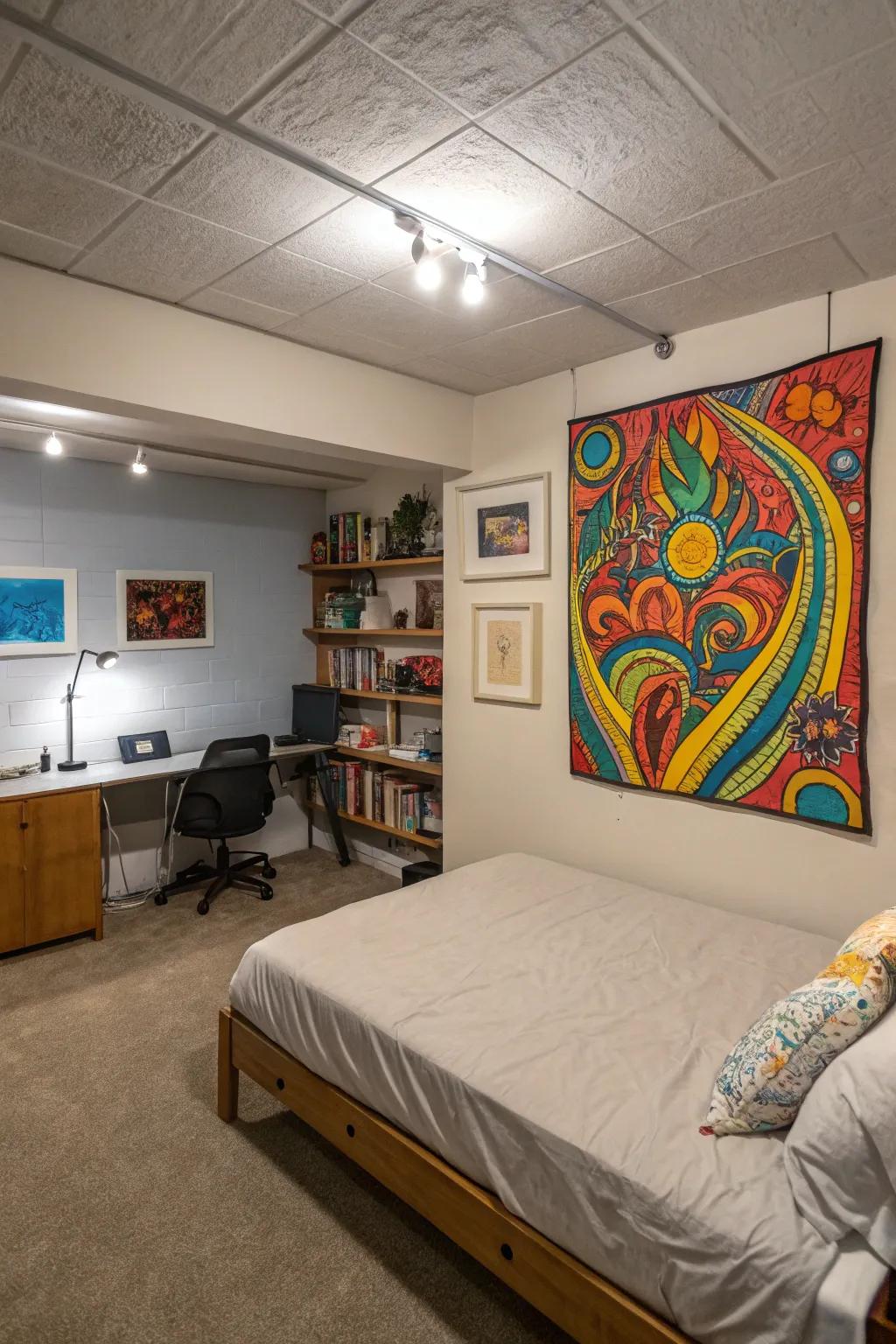 Add depth and interest to your space with eye-catching wall art.