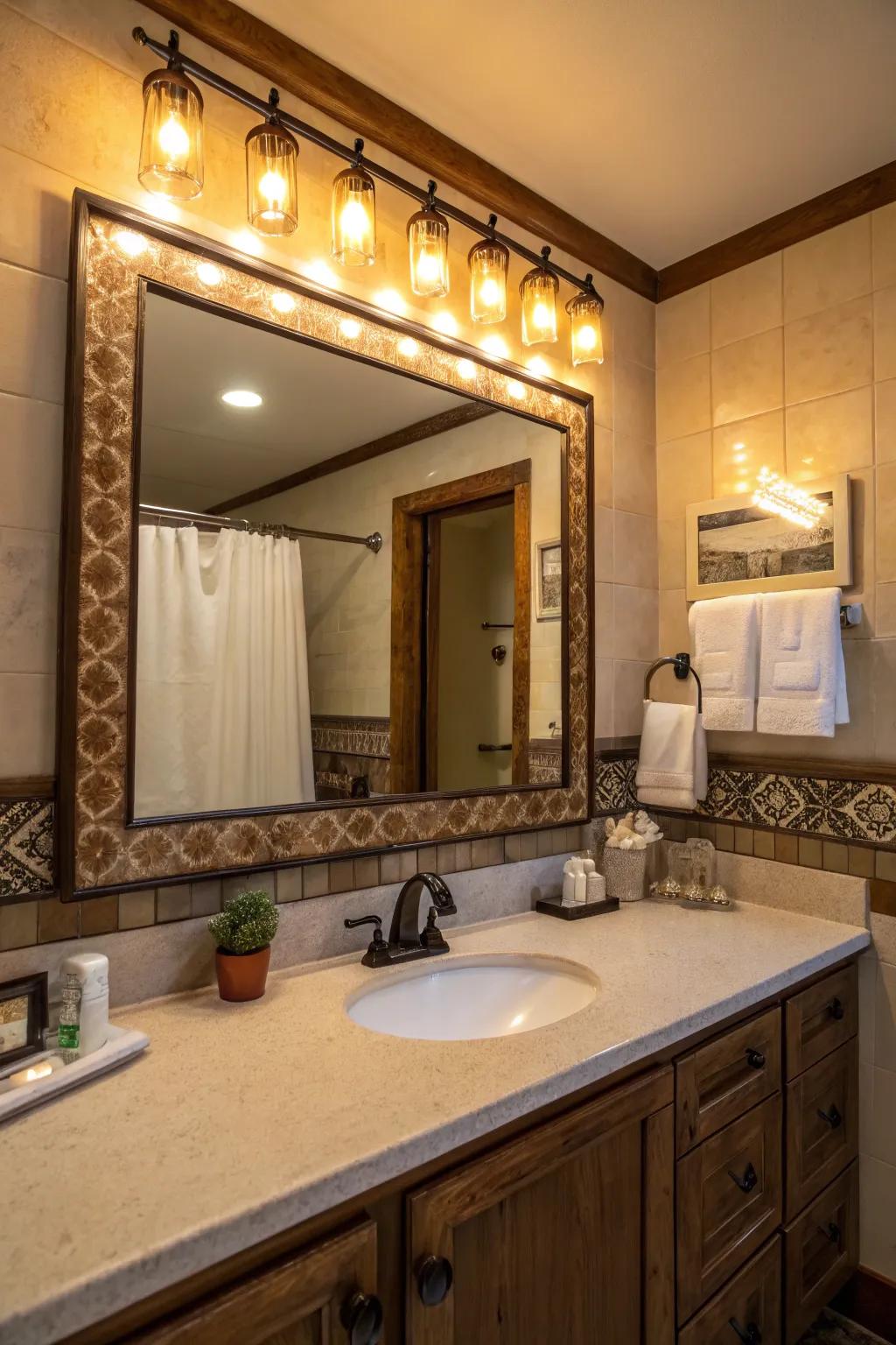 Lighting that elevates the ambiance of your bathroom.