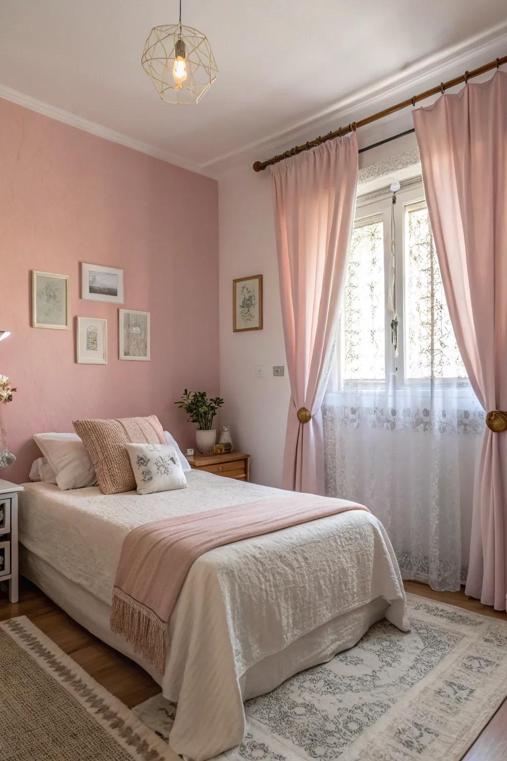 Embrace tranquility with pastel shades in your bedroom.