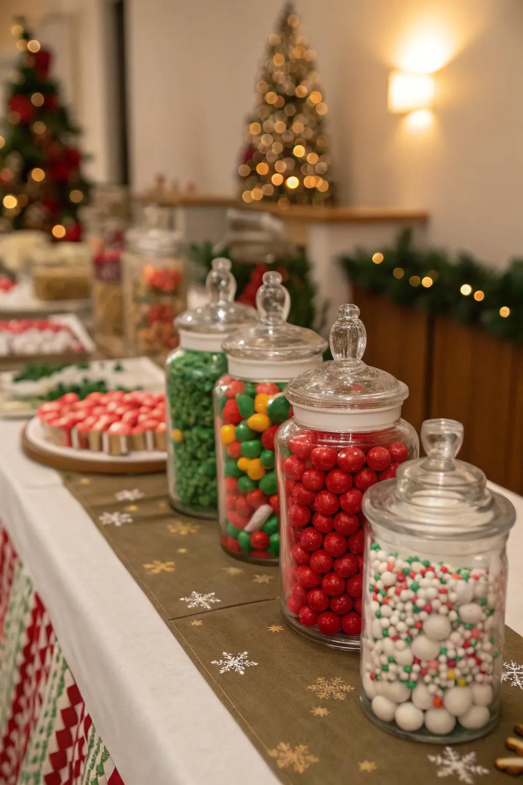 Sweet treat jars are both delicious and decorative.