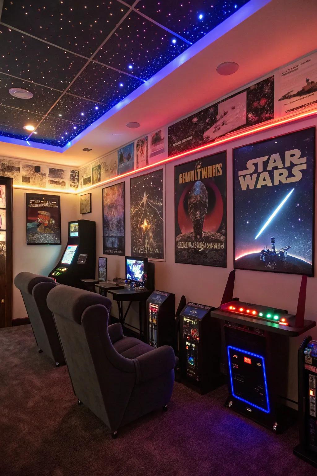 Themed decor brings your gaming passions to life.