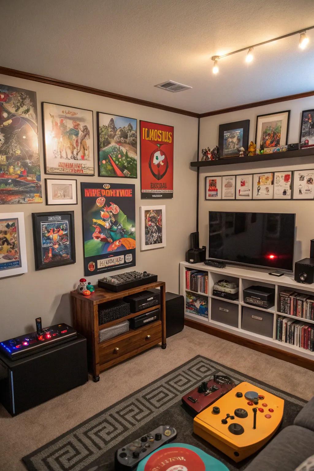 Thematic decor adds a personal touch to your gaming space.