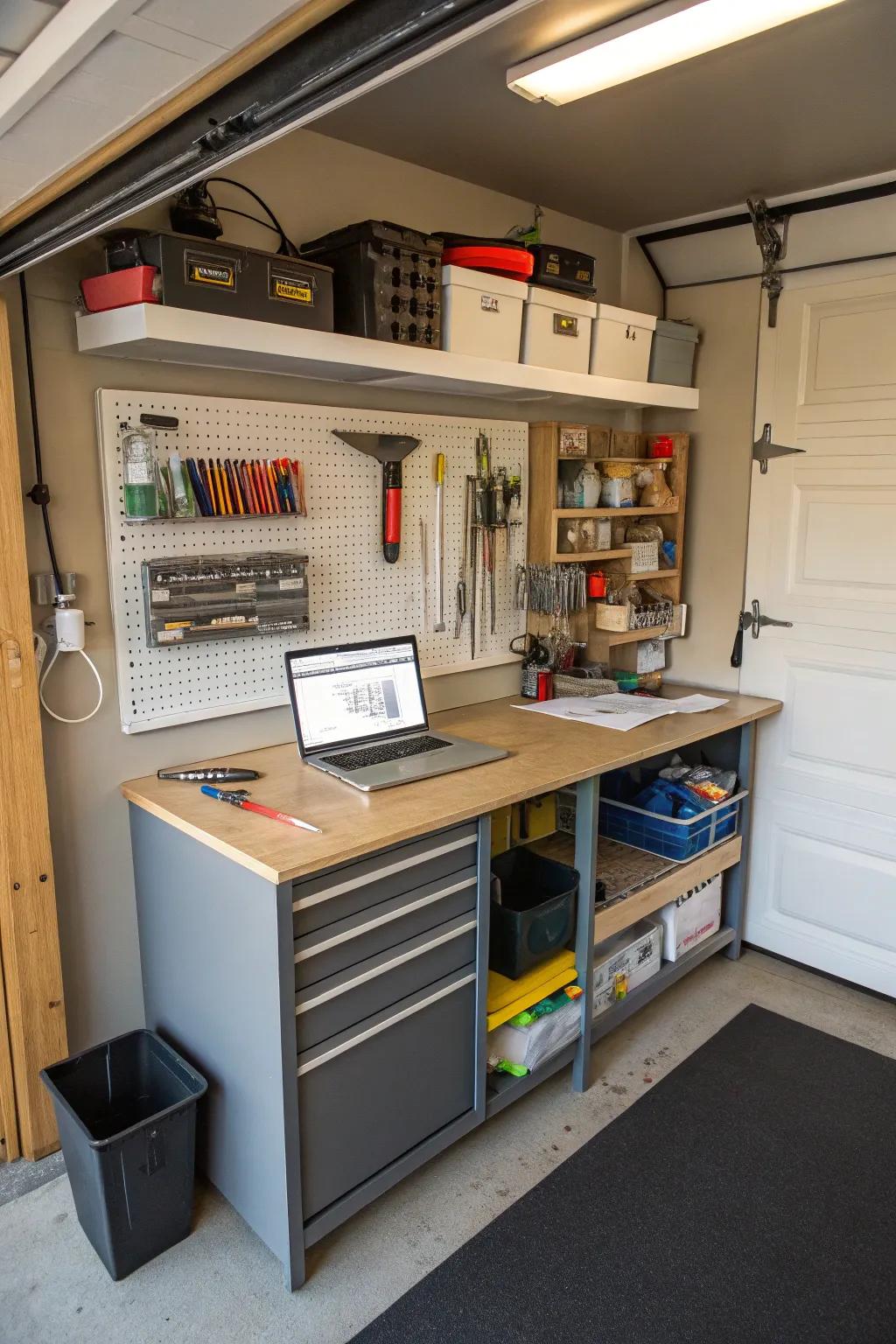 Maximize space with multifunctional furniture.