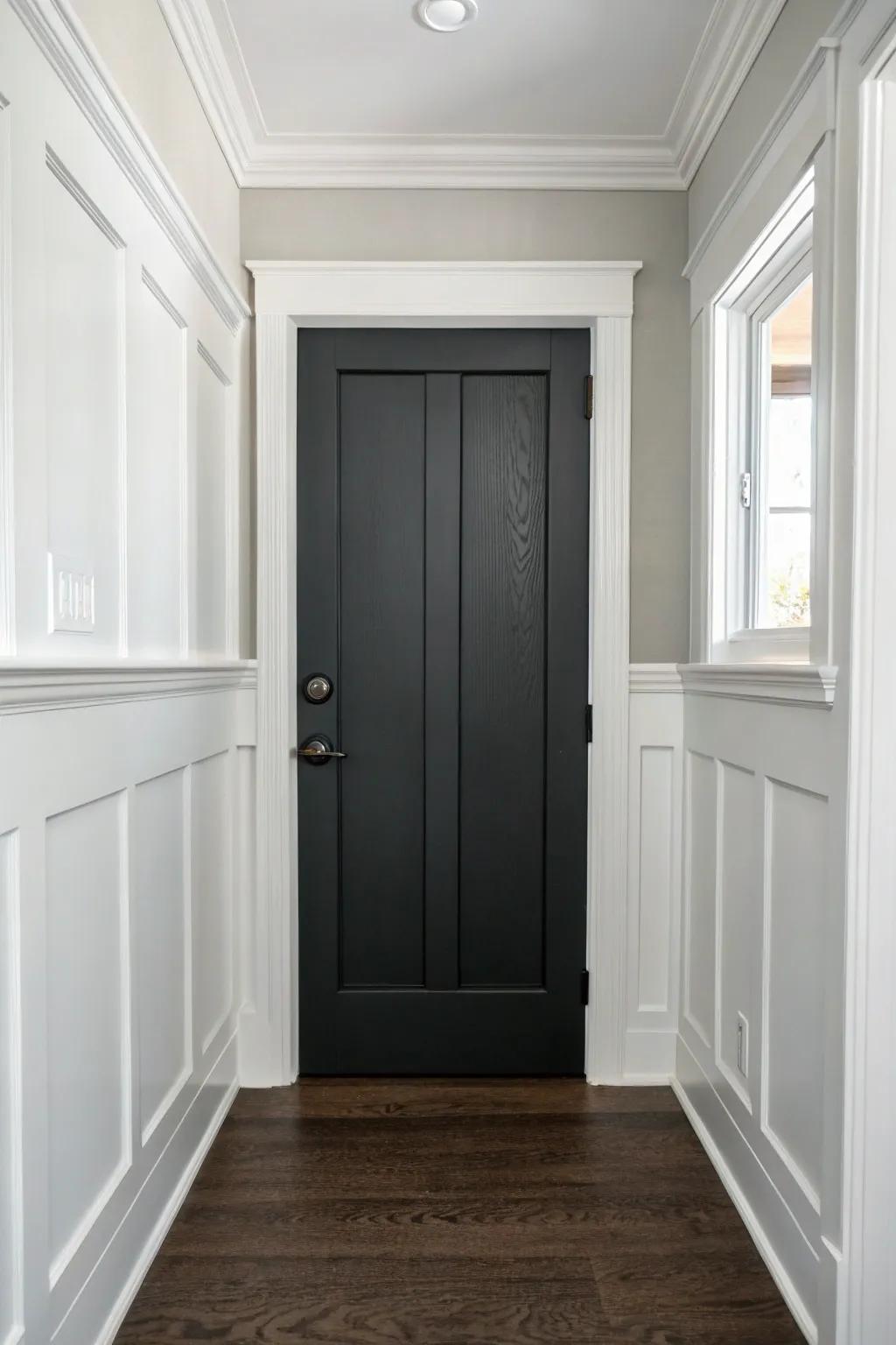 Charcoal doors that deliver a sleek and modern vibe.