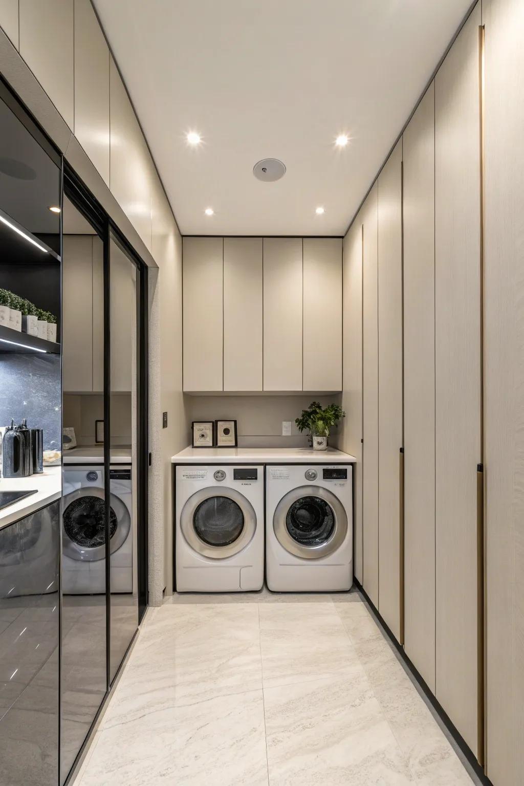 Paneled doors can seamlessly integrate your appliances into the cabinetry.