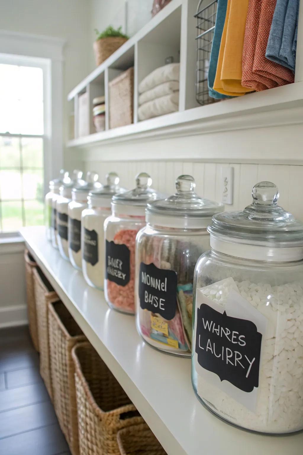 Chalkboard labels add a personal touch to your jars.