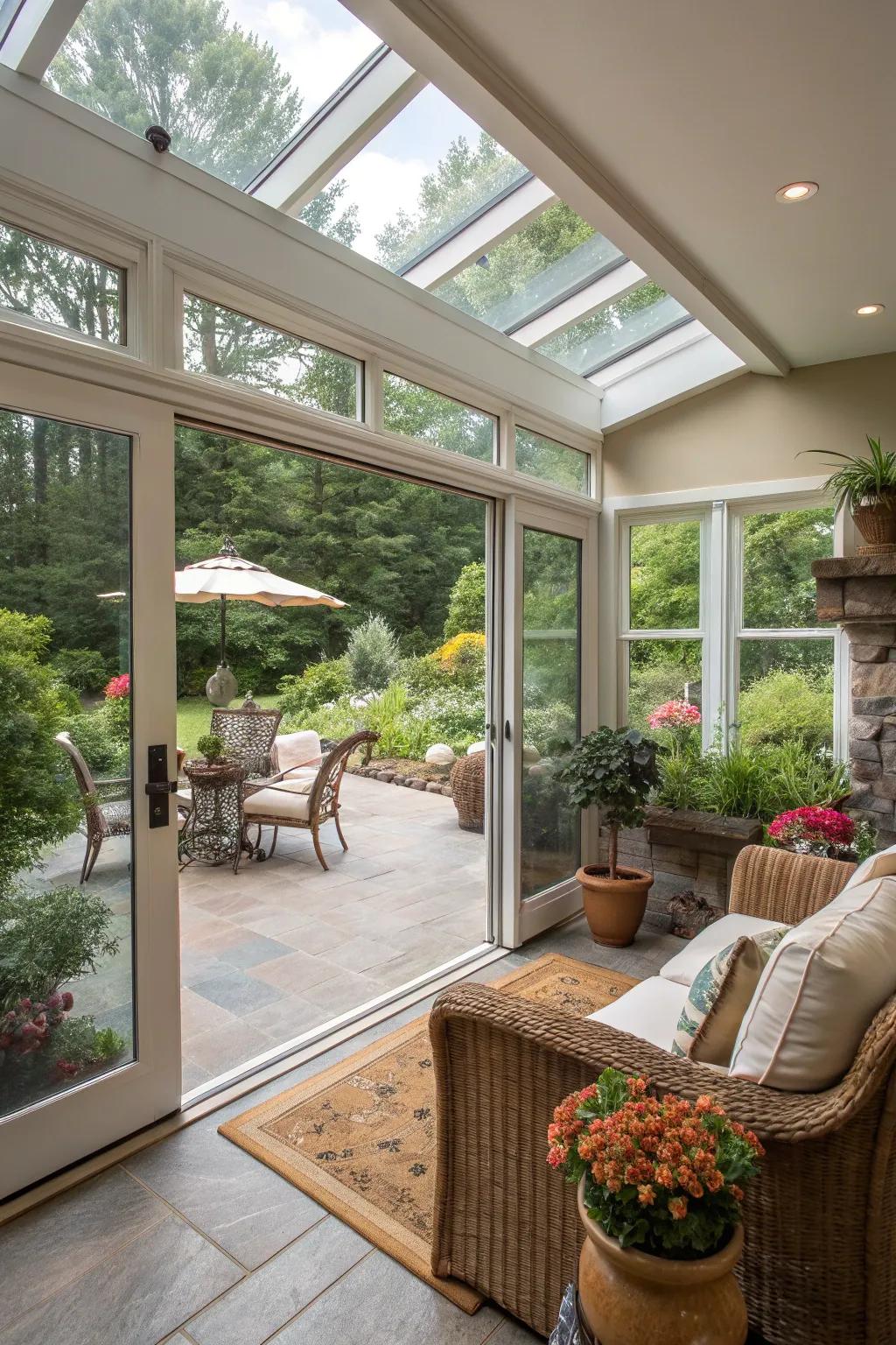 A seamless indoor-outdoor transition enhances the living experience.