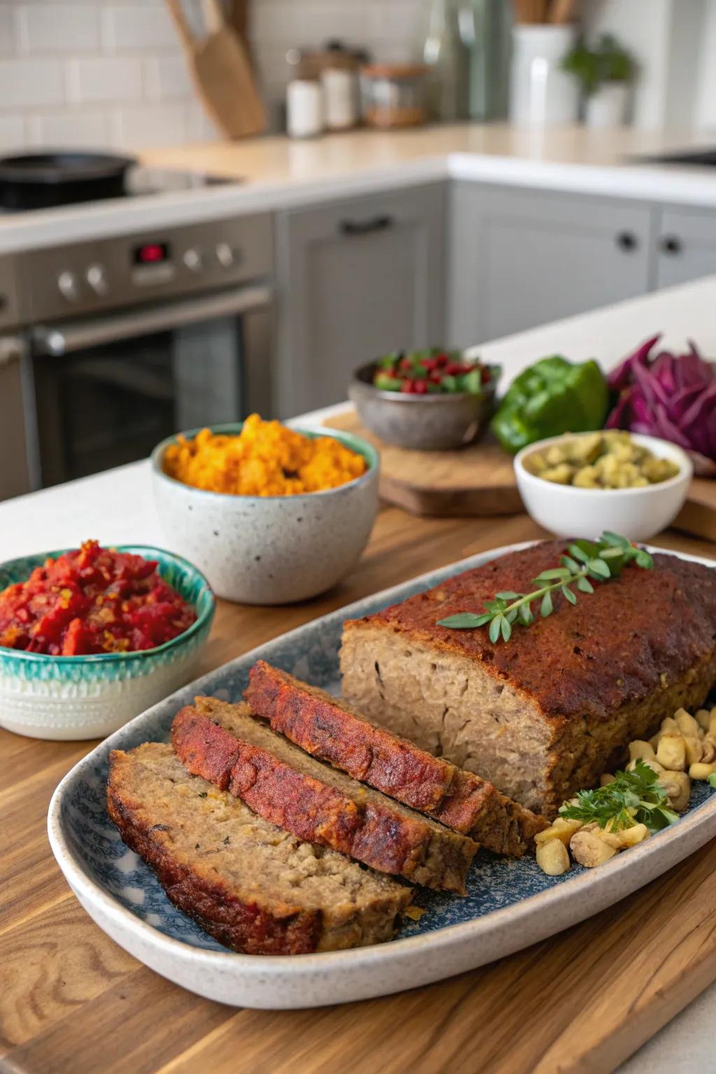 Vegan meatloaf: A plant-based delight for everyone.