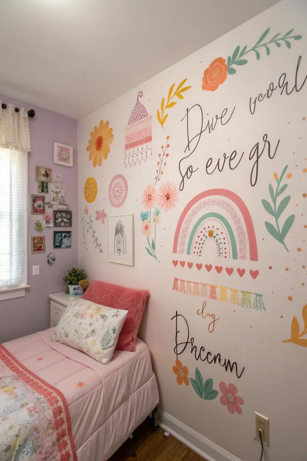 Personalize your space with easy-to-remove wall decals.