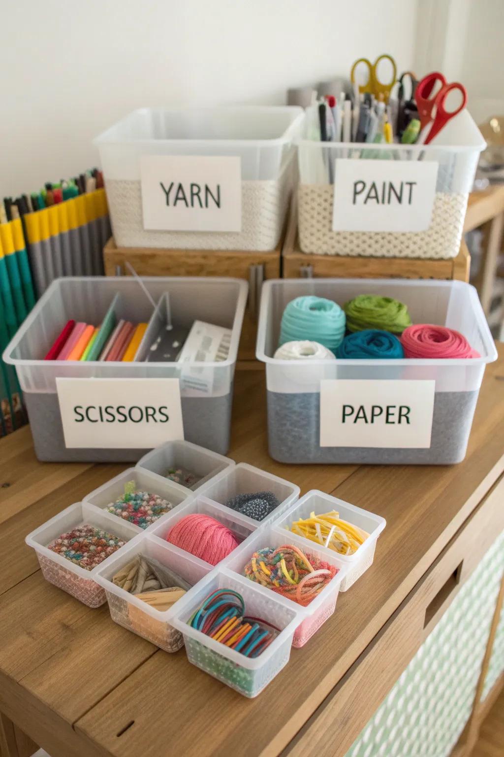 Labels make it easy to find what you need quickly, saving time and reducing clutter.