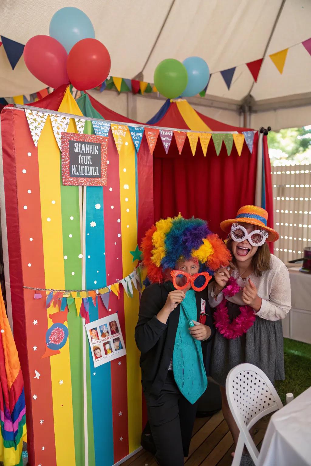 Capture magical moments with a themed photo booth.