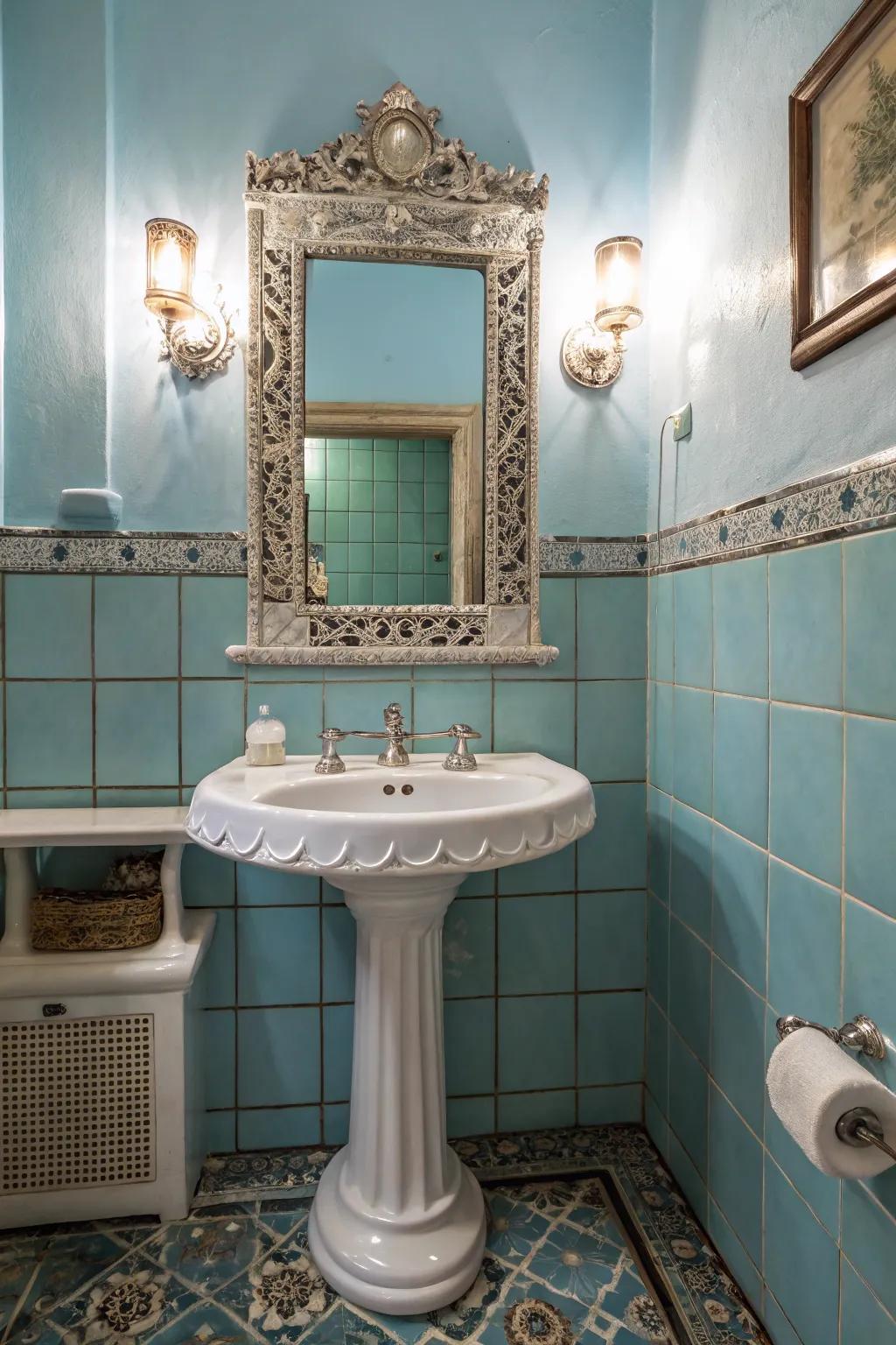 Mirrors can add both style and depth to your bathroom.