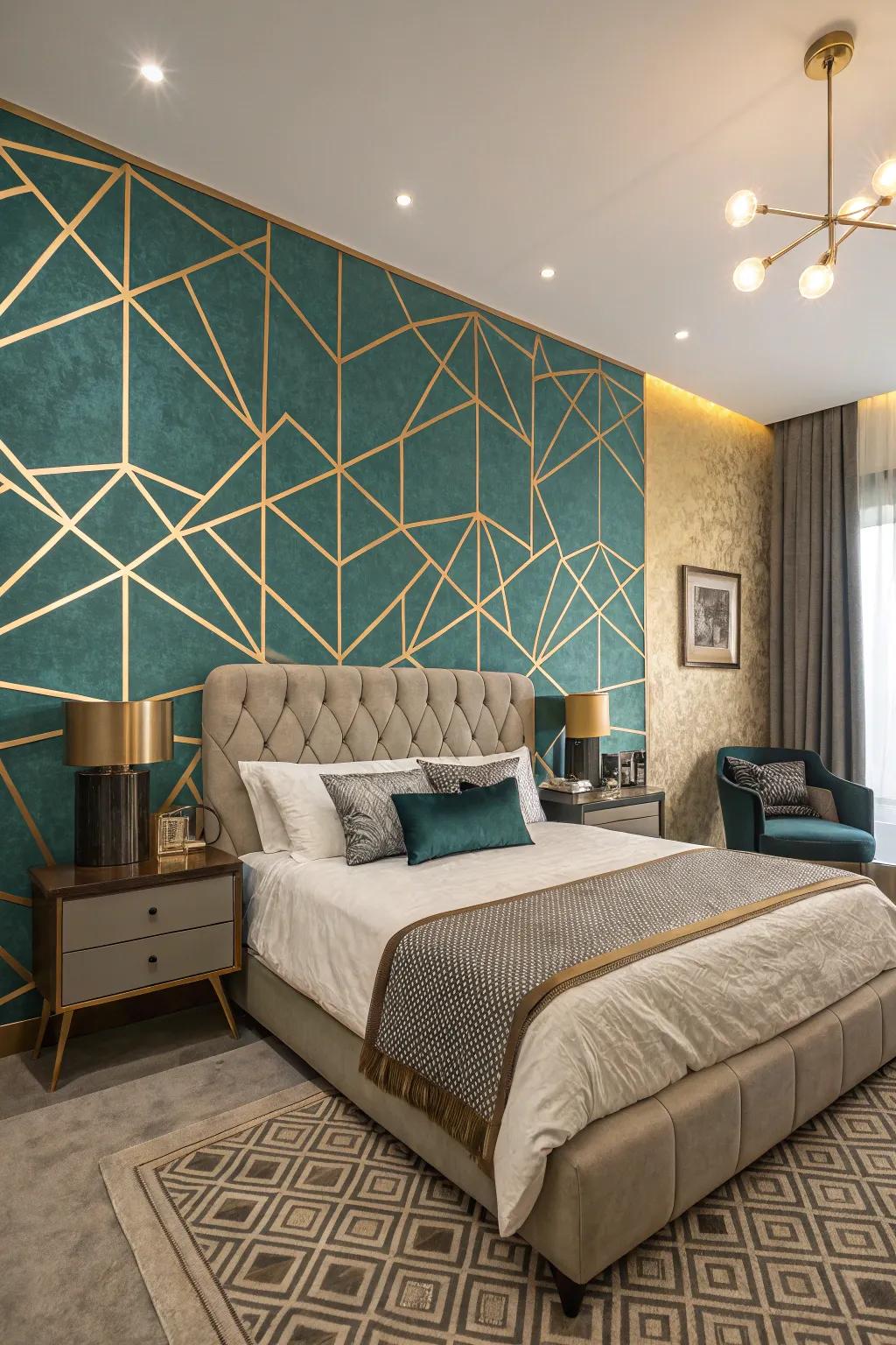 Geometric patterns can add a modern touch.