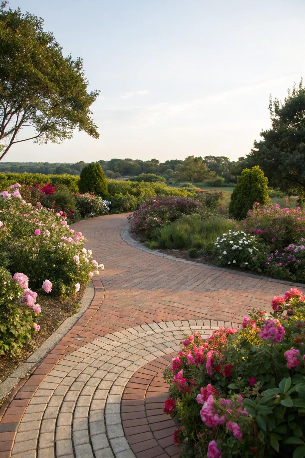 Circular designs: Create a focal point in your garden.