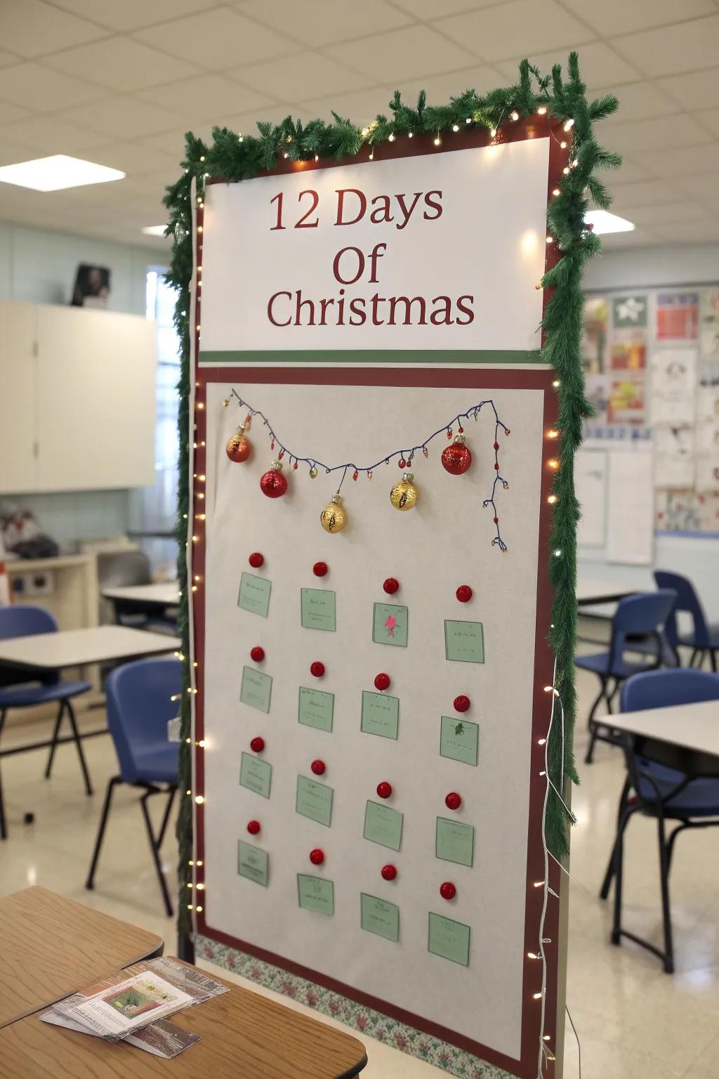 Countdown to Christmas with daily math challenges.