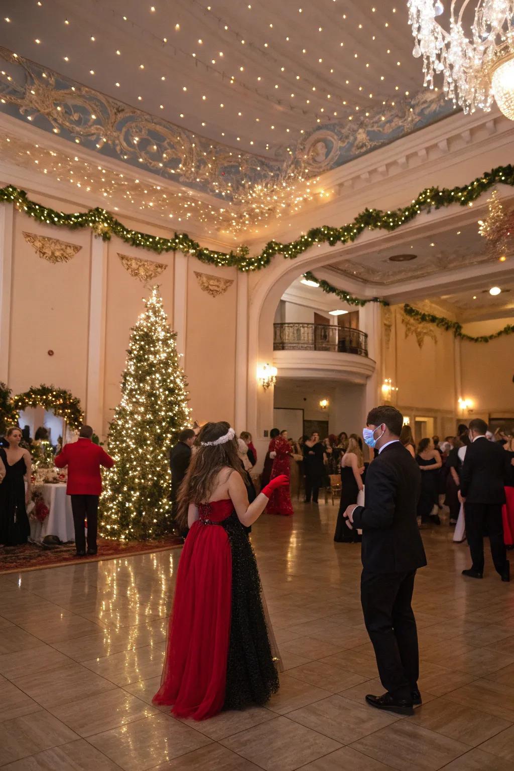 Dance the night away in mystery at a Holiday Masquerade Ball.