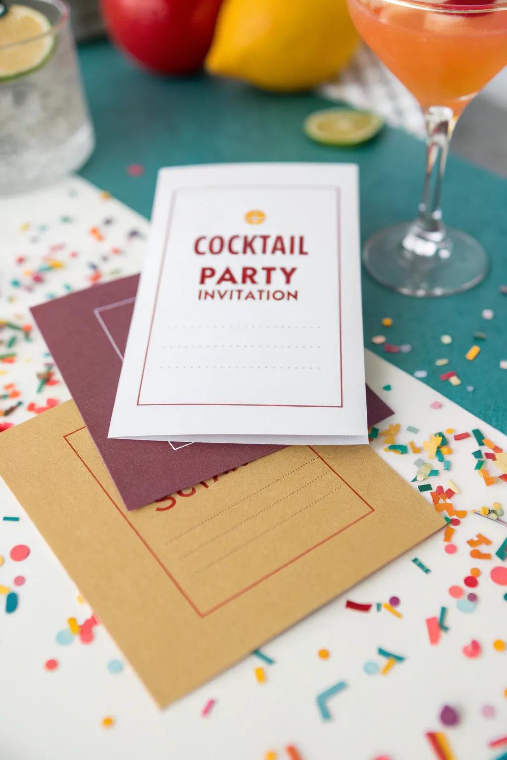 Add a playful twist with interactive invitation elements.