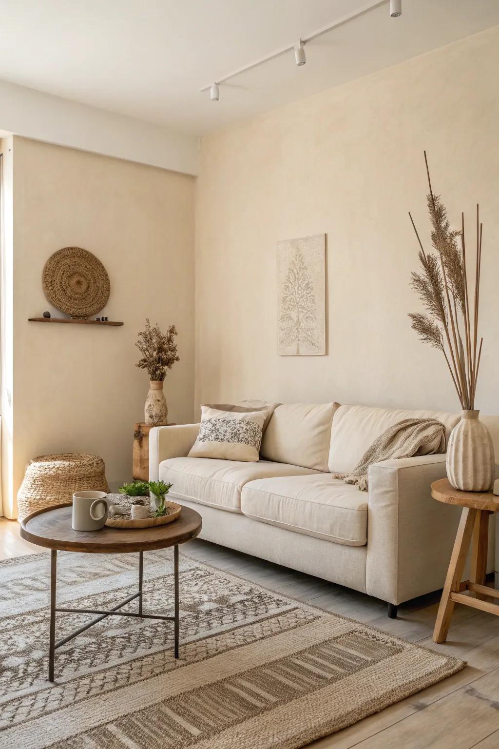 Minimalist decor keeps the space serene.