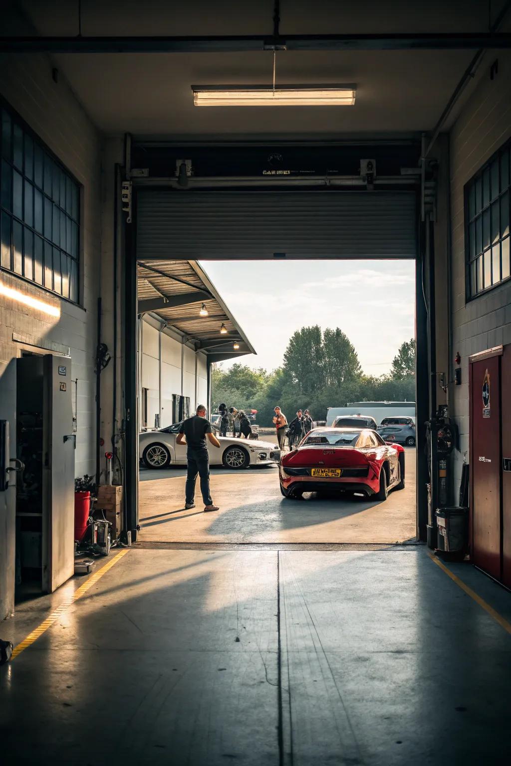 A practical drive-through garage design for effortless vehicle access.