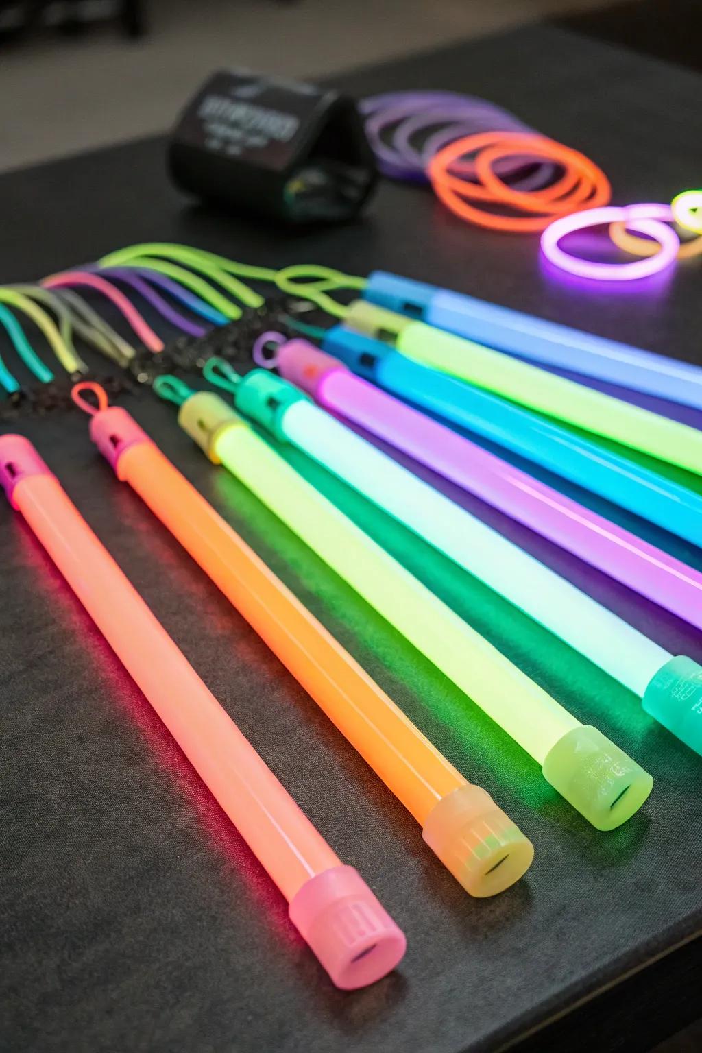 Glow sticks add an interactive element to your party.