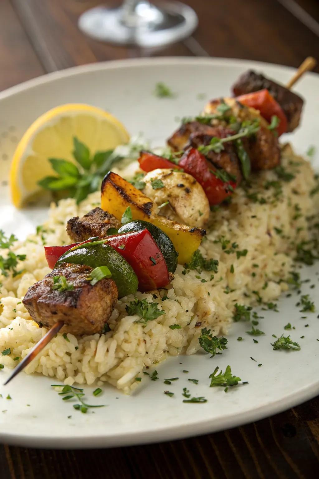 A beautifully plated meal elevates your grilling game.