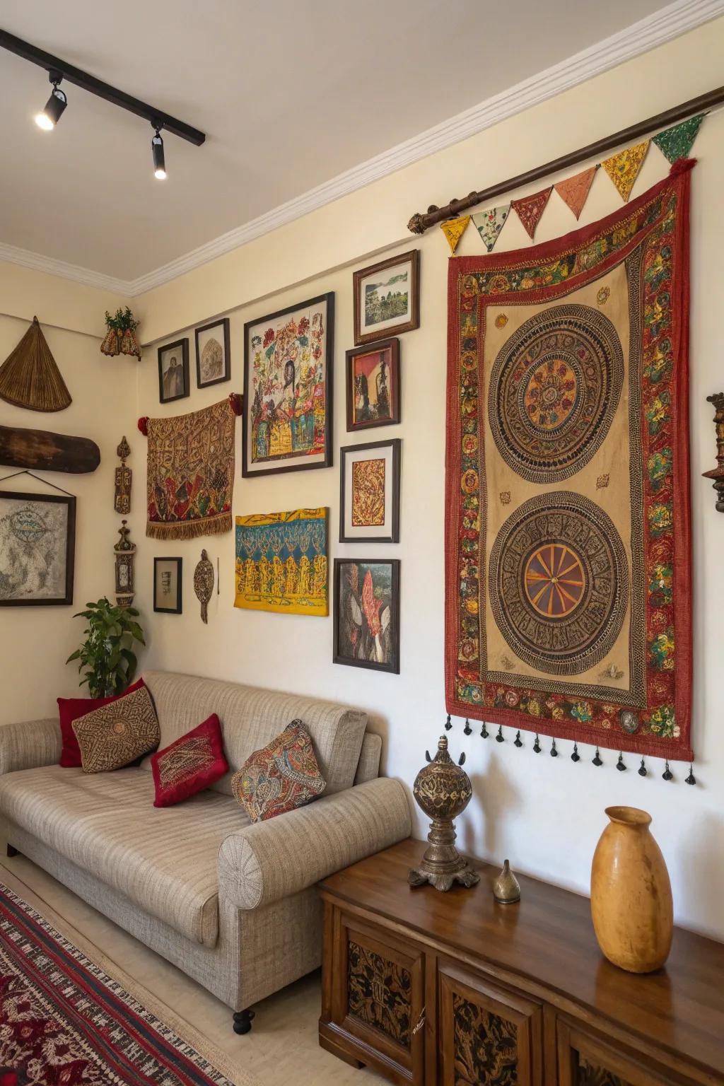 Personalize your space with cultural accents and meaningful decorative elements.