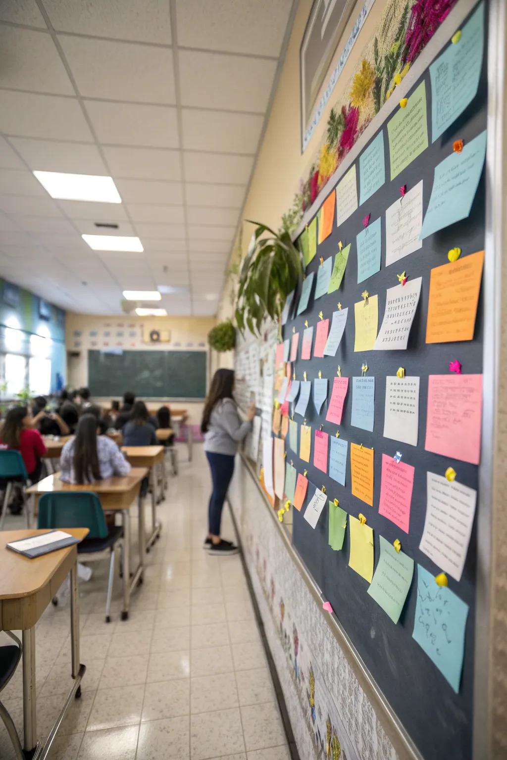 Daily messages to inspire and motivate students.