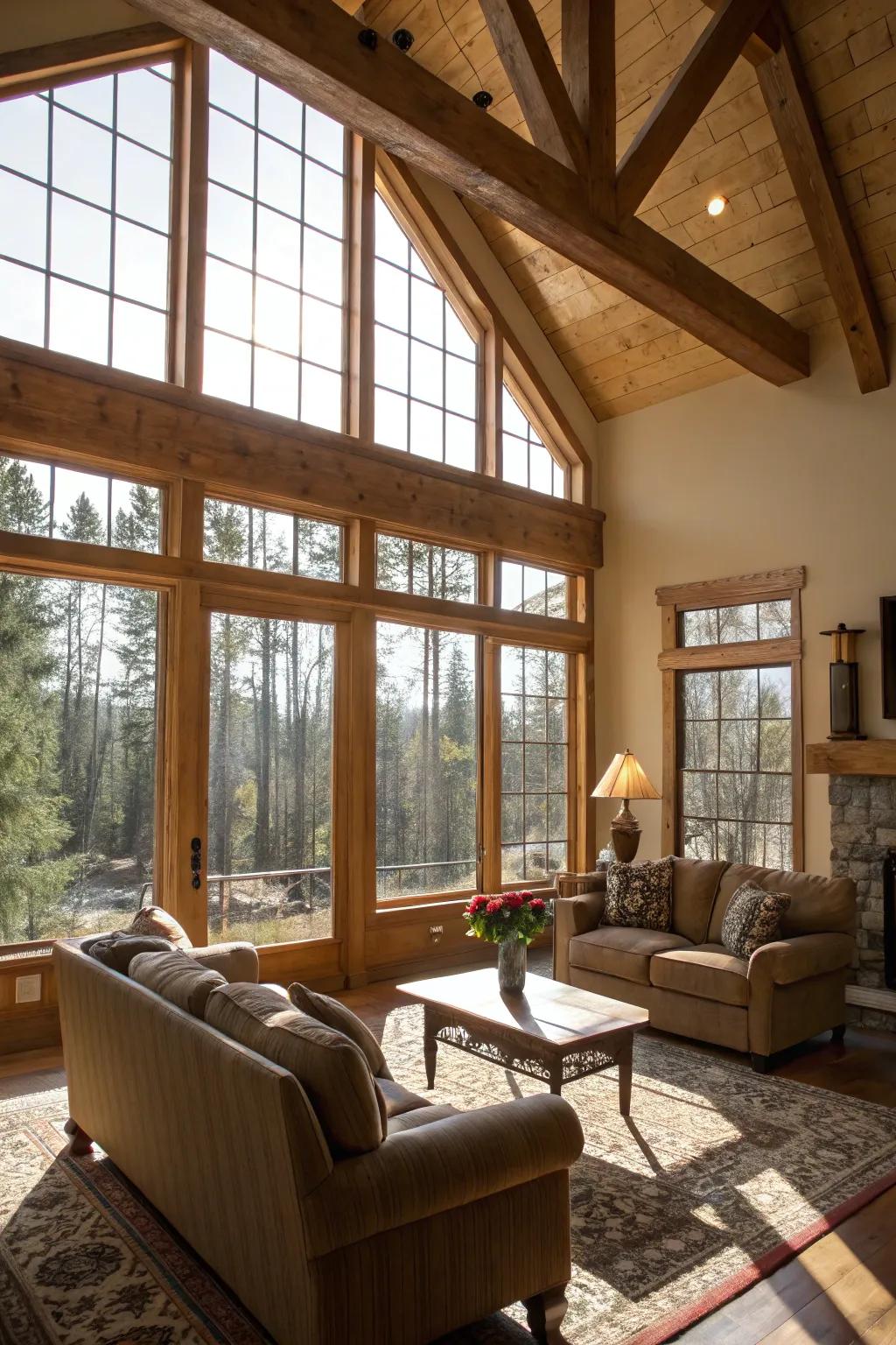 Architectural touches that elevate the look of large windows.