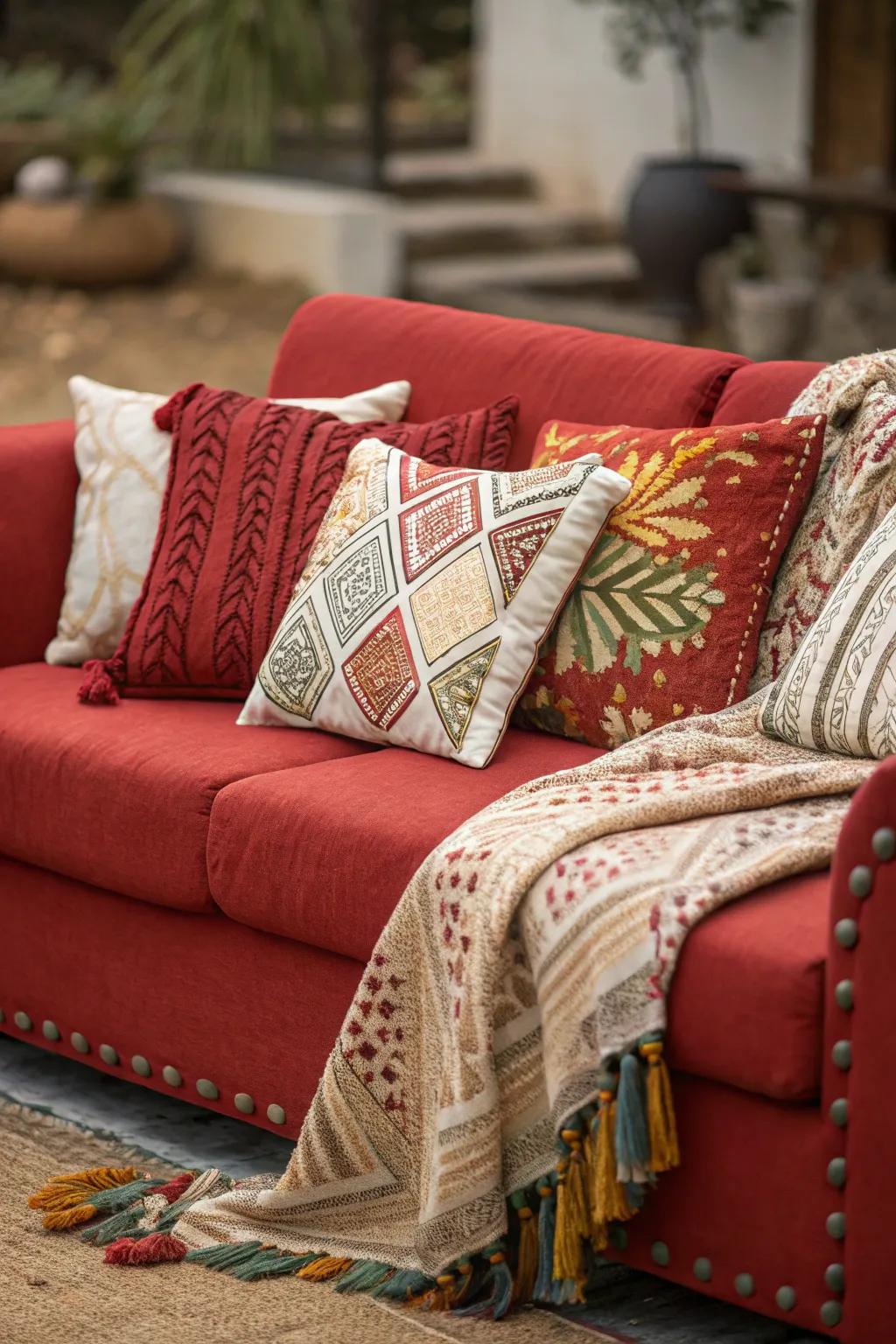 Cushions and throws can instantly elevate the look and feel of your couch.