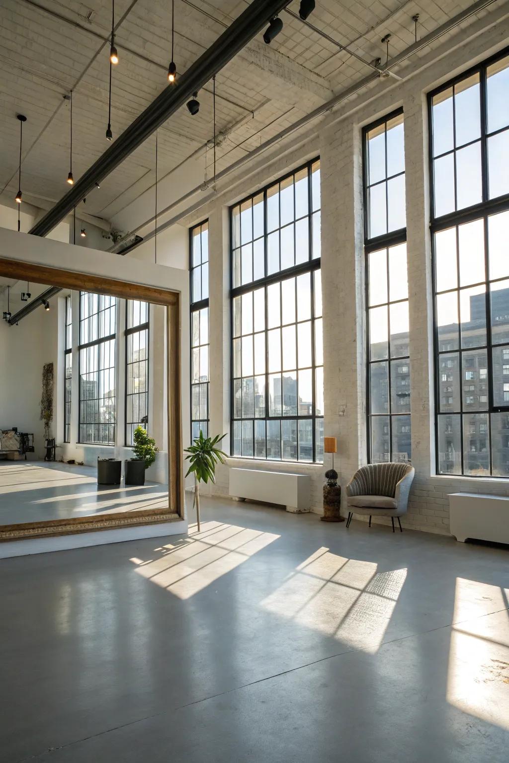 A light-filled loft that feels expansive and airy.