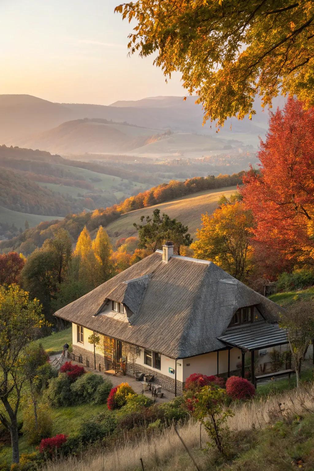 Seamless integration with nature creates a harmonious home.