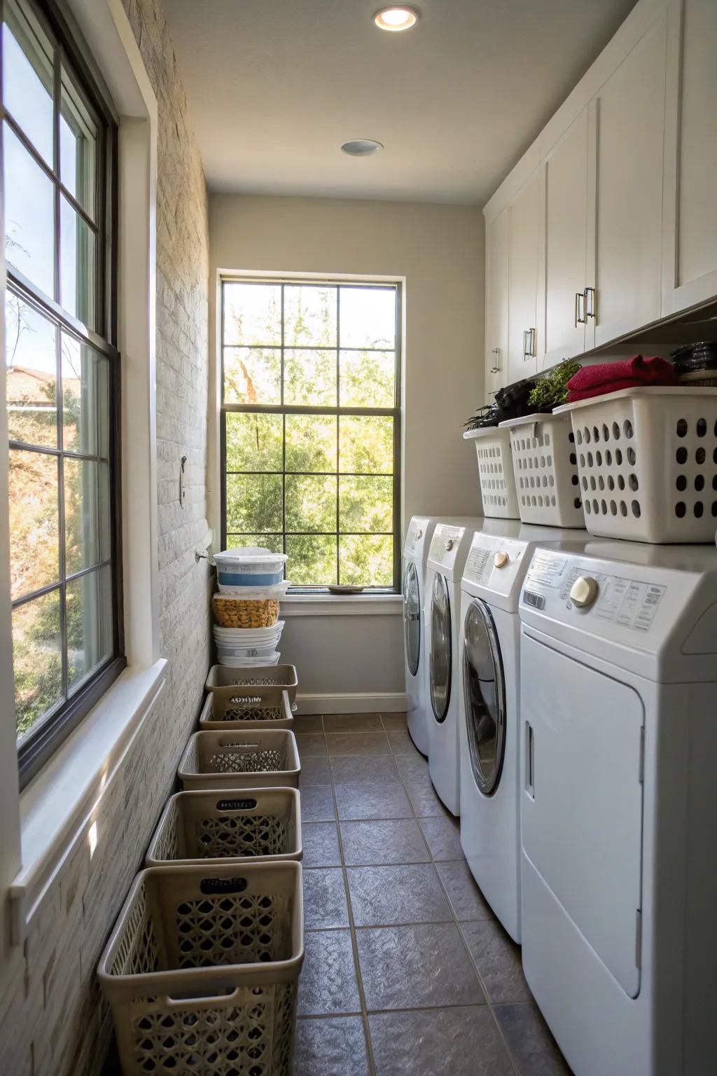Natural light can enhance the sense of space and create a pleasant working environment.