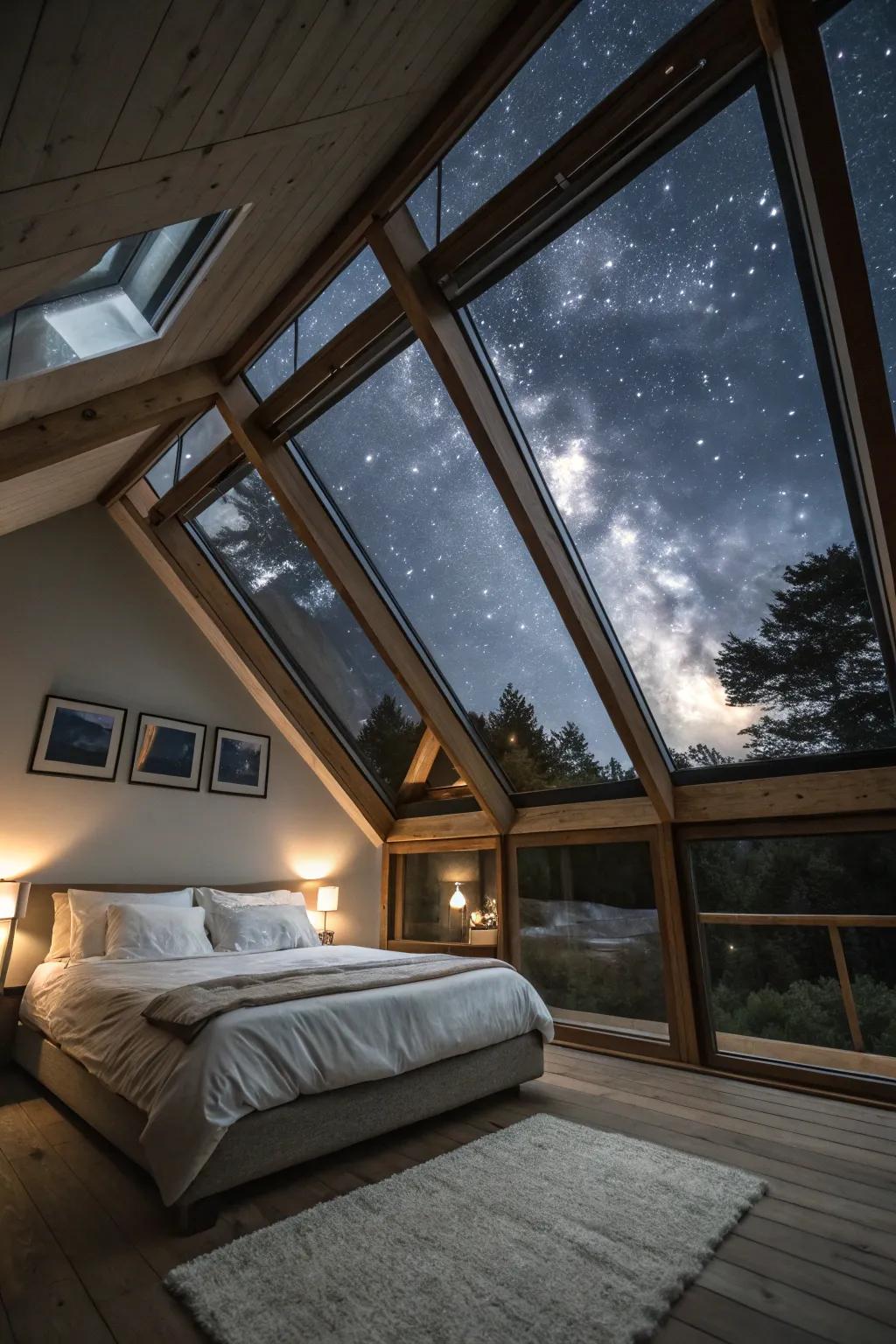 Fall asleep under a blanket of stars.