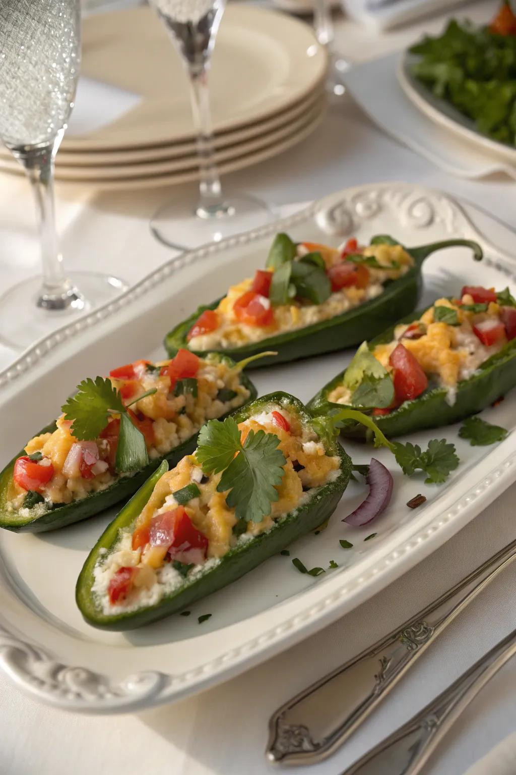 Spice up your Thanksgiving with stuffed jalapeños.