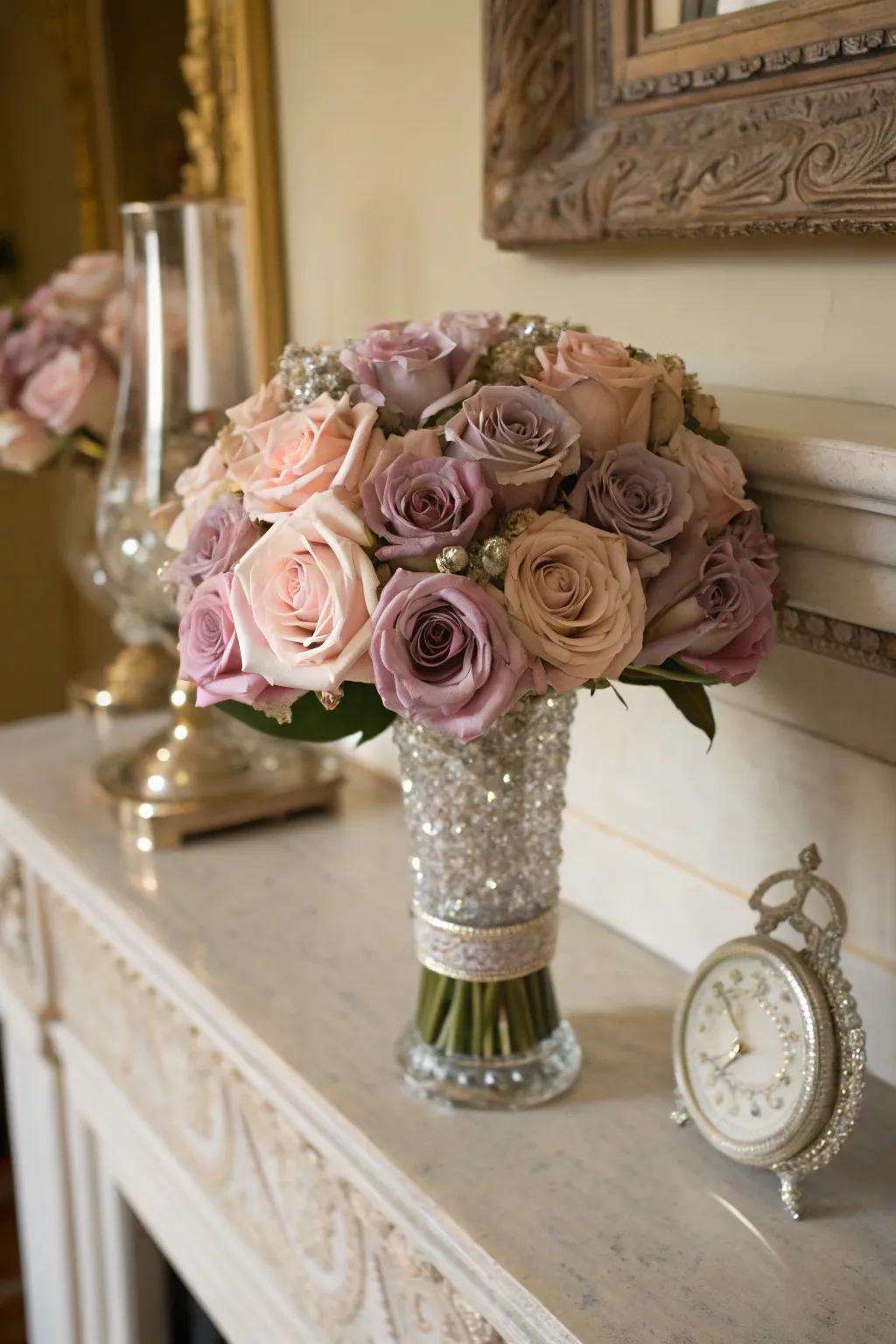 A vintage-inspired bouquet that exudes timeless elegance.