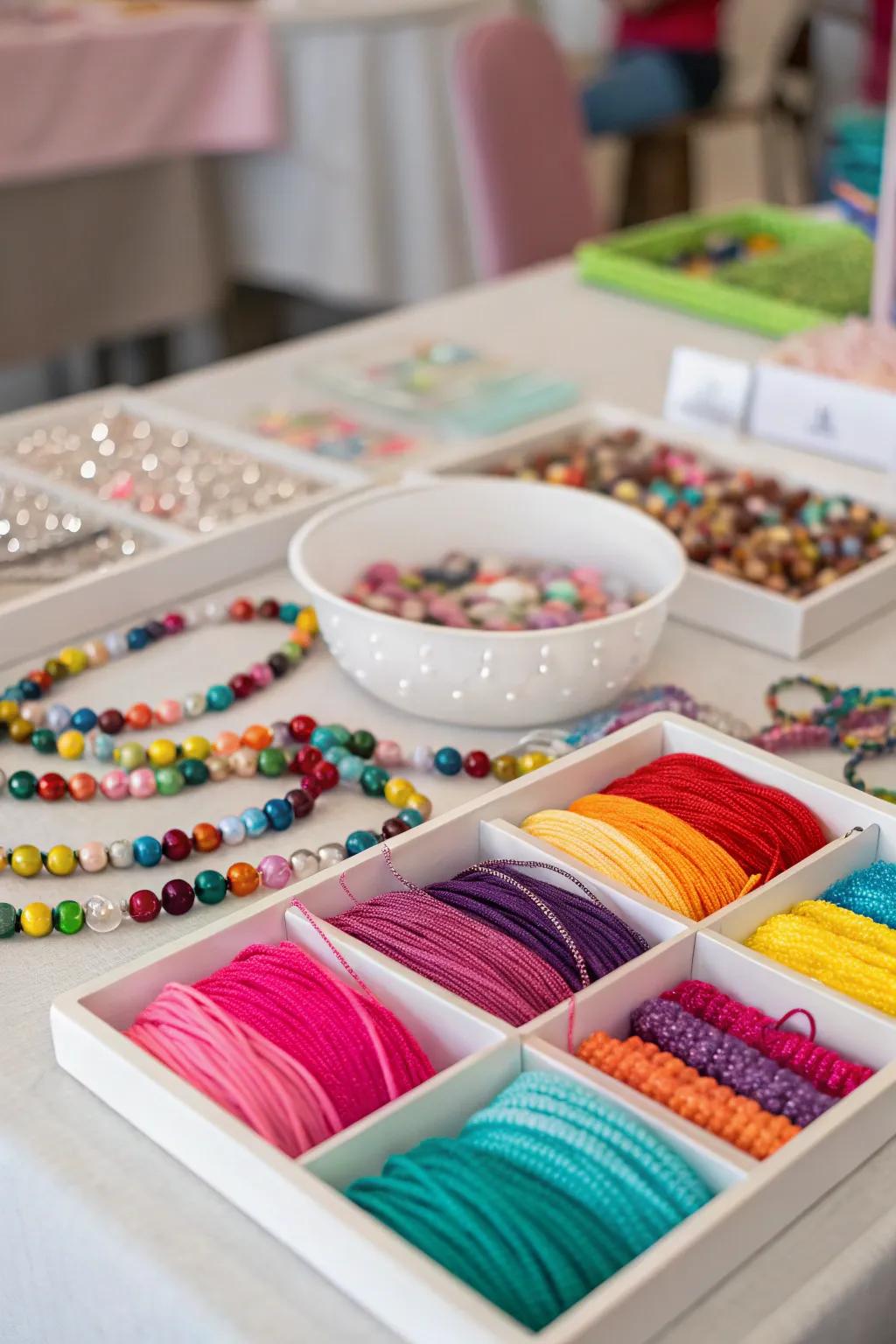 Craft your heart out with personalized friendship bracelets.