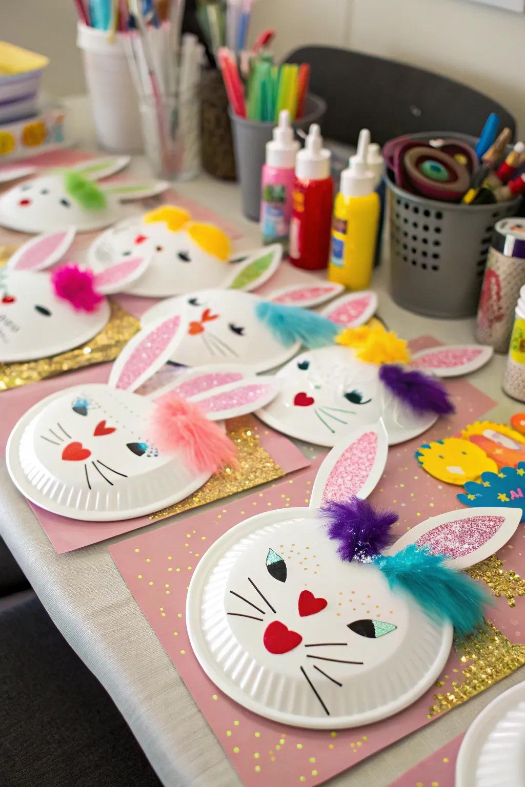 Fun and easy Easter bunny masks for kids.