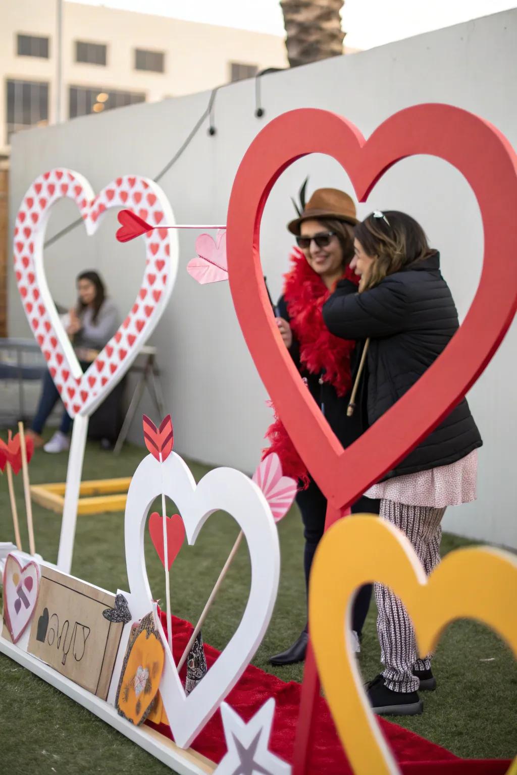 A playful collection of Valentine's photo props.