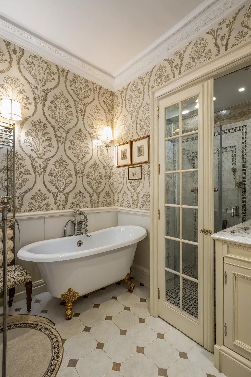 Timeless elegance can be achieved with classic wallpaper designs.