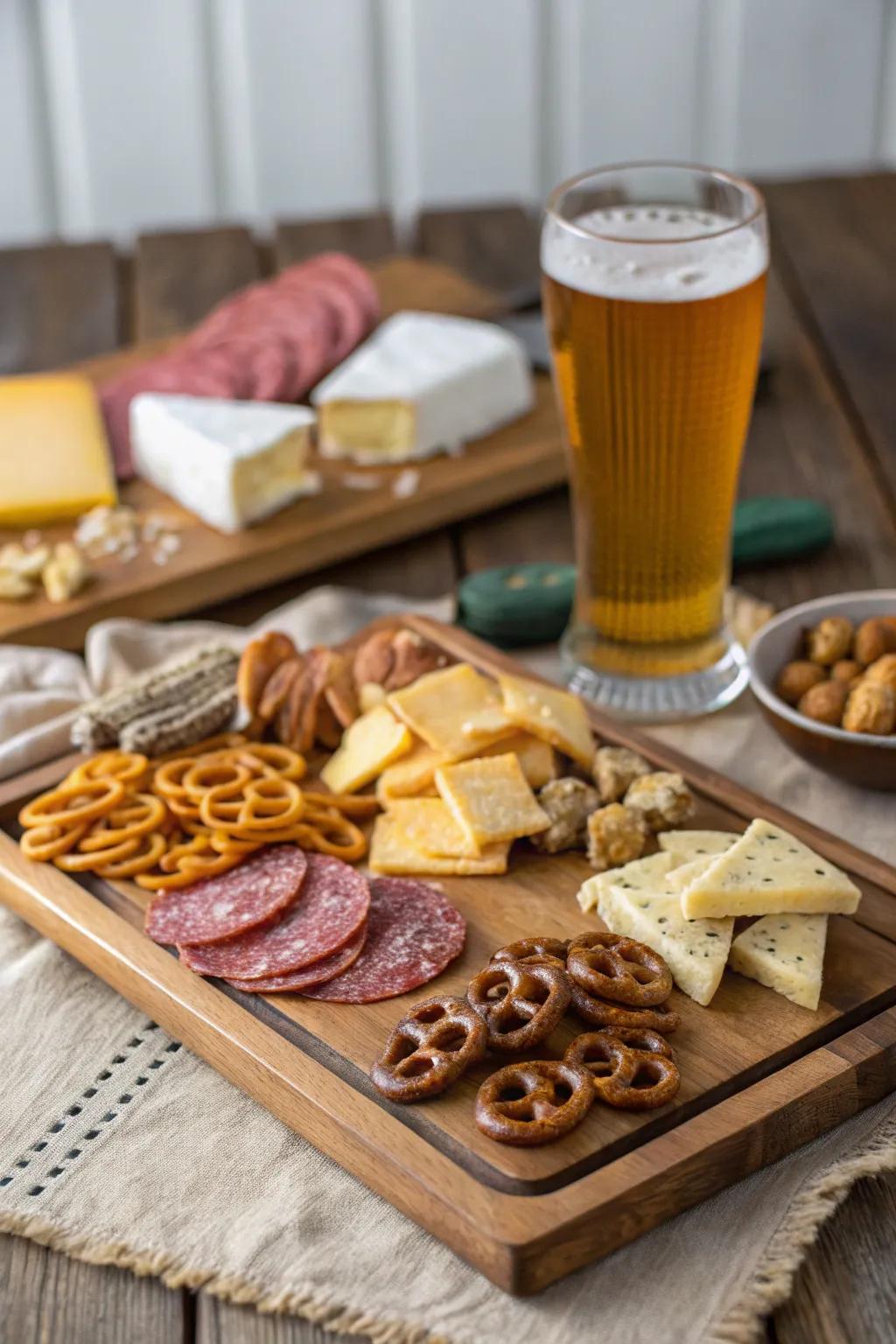 Tasty pairings that complement the beer.