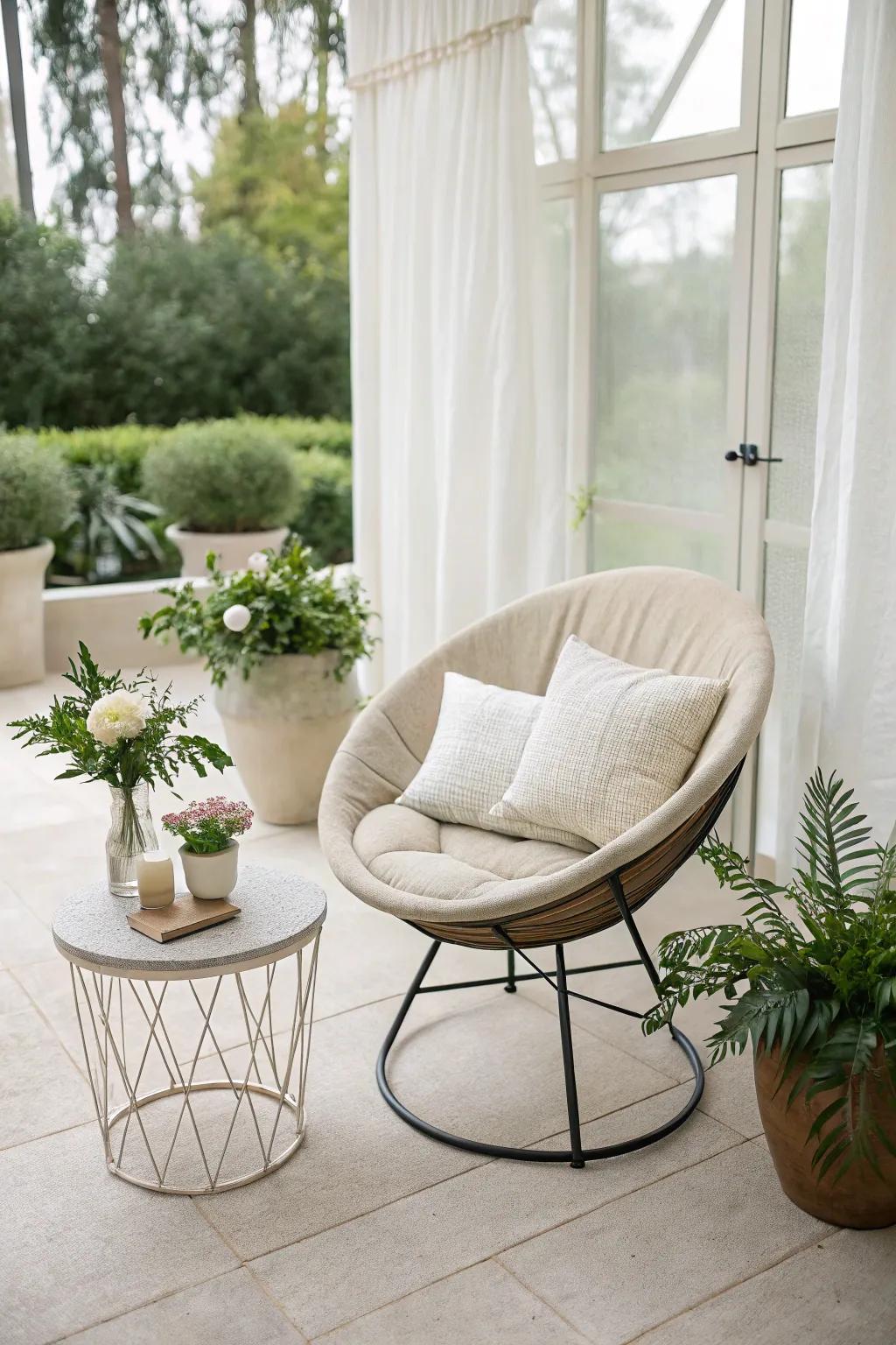 Embrace simplicity with a minimalist patio design.