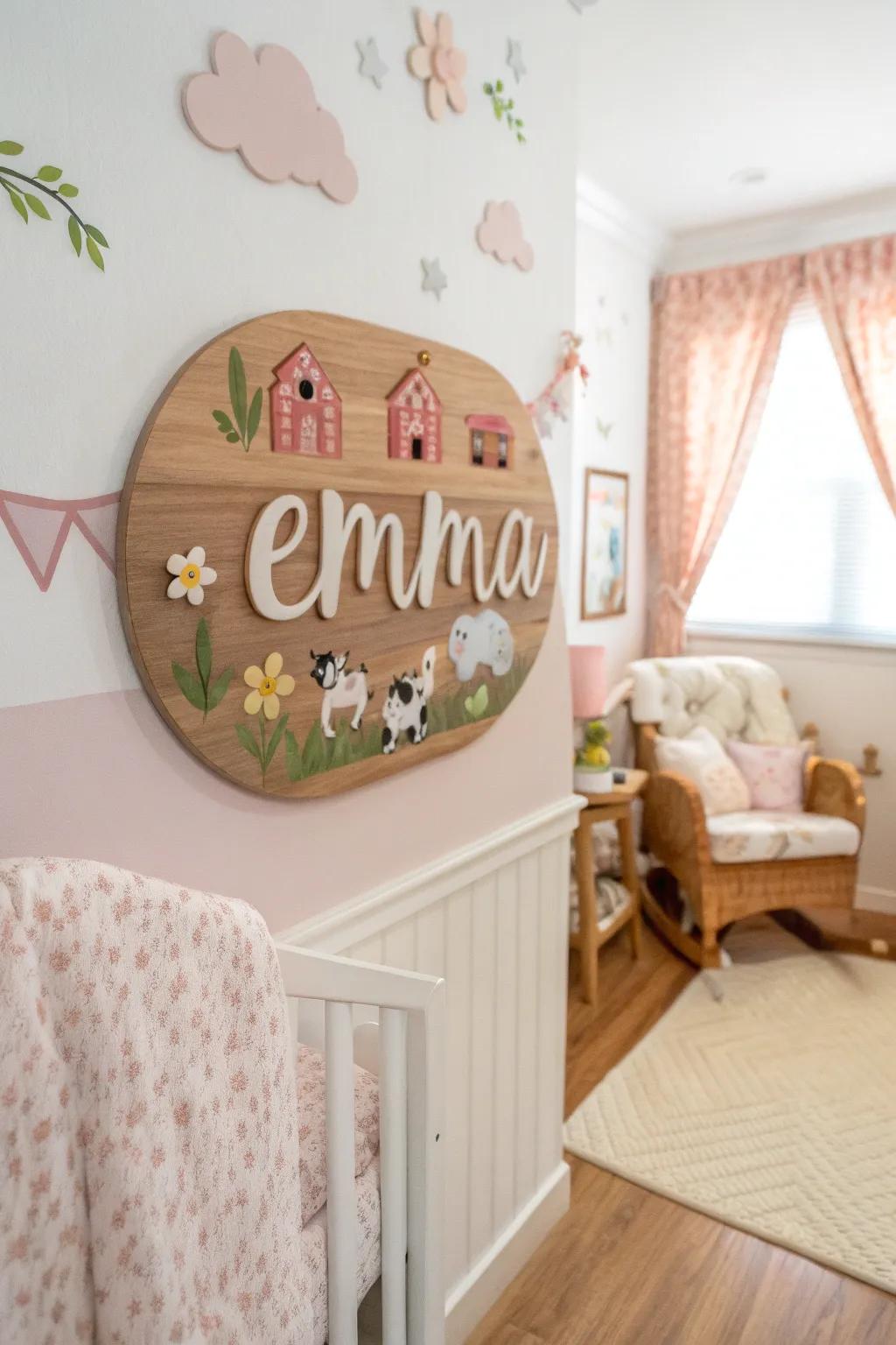 Personalized decor brings individuality to your nursery.