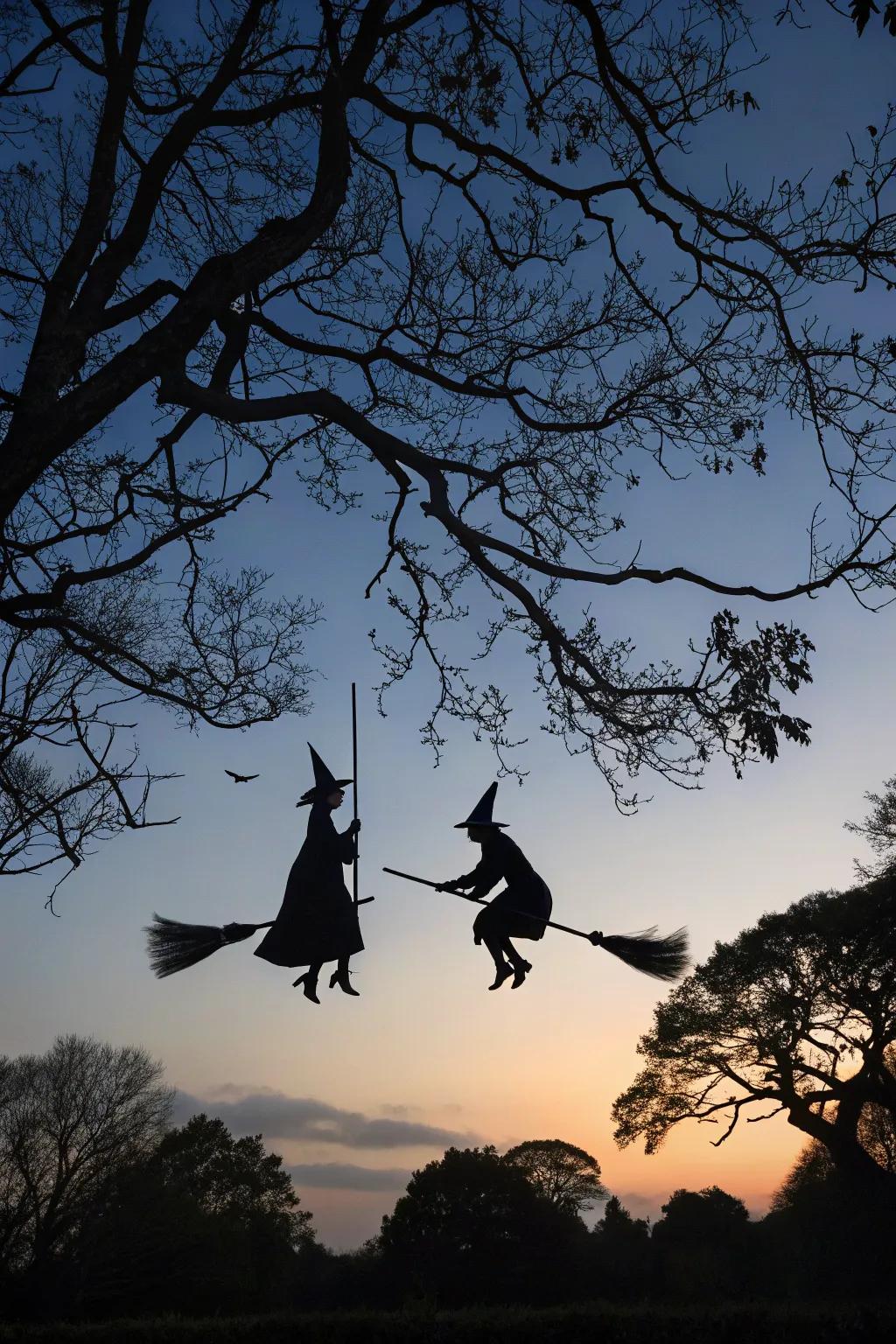 Witch silhouettes bring a magical element to your Halloween decor.