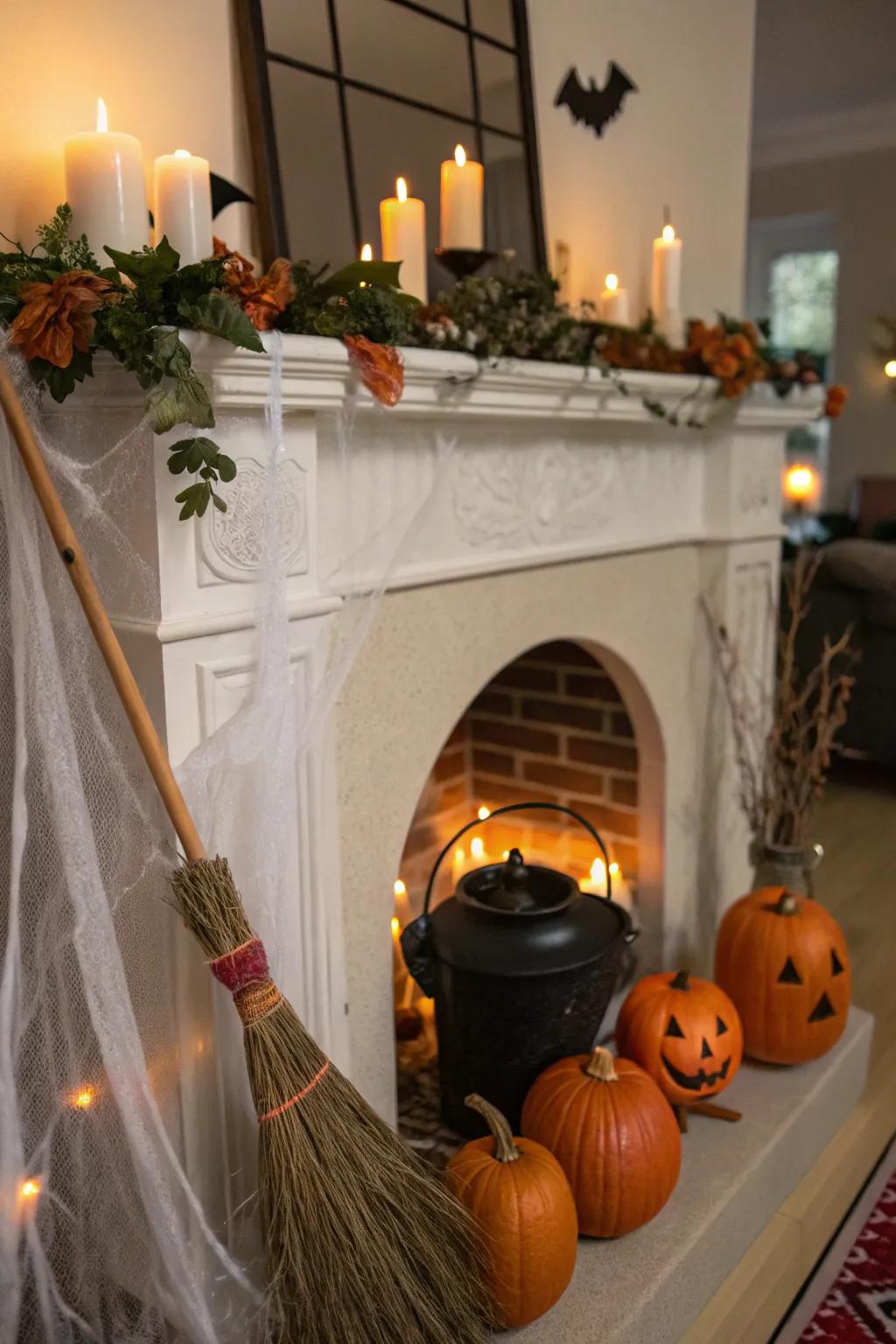 Witchy elements bring a magical touch.